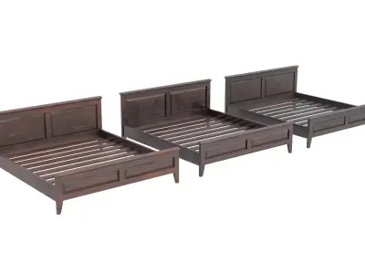 Bed Frame Low-poly 3D model