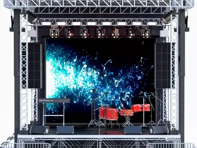 Mini Concert Stage 3 3D model