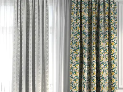 Curtain Set 238 3D model