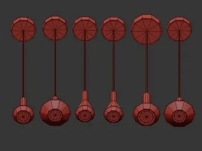 BULB pendant 3D model purchase