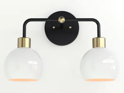 Shades of Light Young House Love Bubble Vanity Light 2 3D model