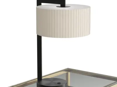 Chicago Table Lamp Low-poly 3D model