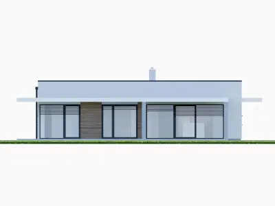 Bungalow 8 - Created with fully parametric Revit Families  Low-poly 3D model