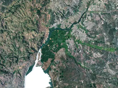 Portugal Terrain 3D Map 3D model