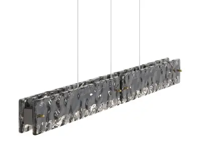 Lighting fixture with linear crystal 3D model