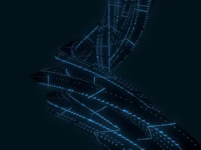 Sci Fi Tower 3 3D model