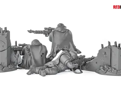 Alpha troops - Snipers of the Imperial Force 3D print model