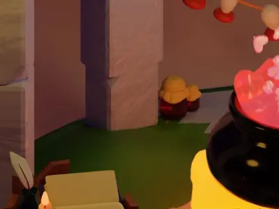 MAGIC GLADE Witch Low-poly 3D model