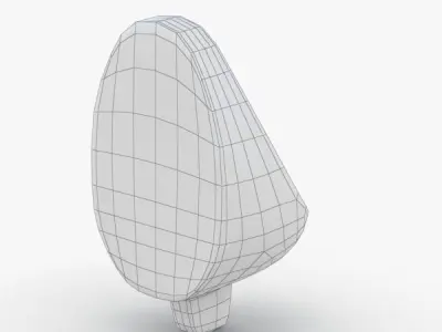 1627 - Urinal Low-poly 3D model