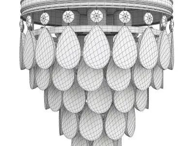 CLASSIQUE TIERED CHANDELIER Low-poly 3D model