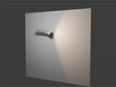 torch light Low-poly 3D model