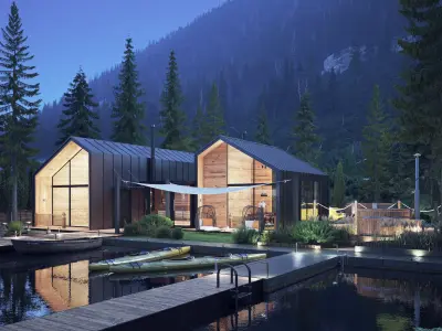 Archexteriors vol 39 - collection of day and night 3d scenes 3D model