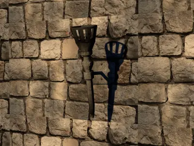 Ancient Torch 3D model