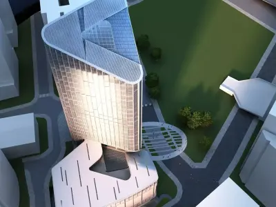 The Headquarters Business Park Tower 3D model