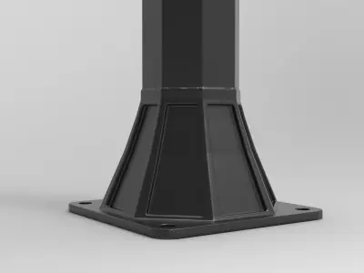 Post Bollard Metal 3D Model 3D model