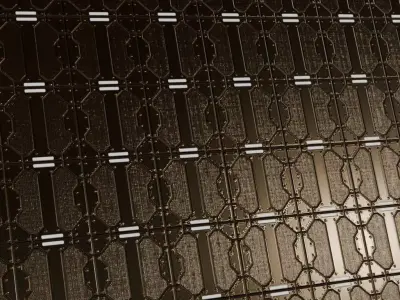 Black Glowing Sci-fi Floor Panel PBR Seamless Texture