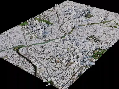 Quezon City - Philippines 3D model