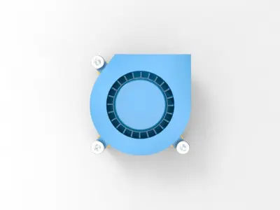 Electronic blower fan 3D model