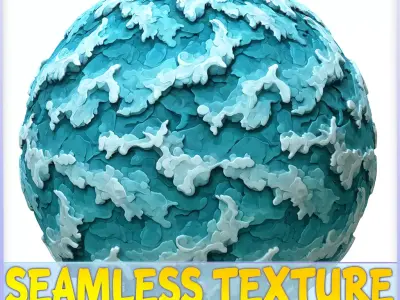 Stylized Water Seamless Texture Texture