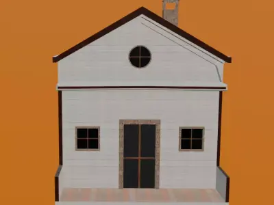 traditional wooden House 3d design with Realistic Details Free 3D print model