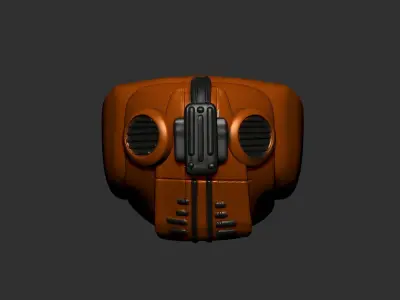 helmet high poly sculpt 3d printable  3D model 152