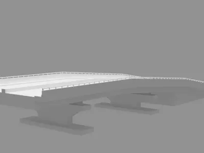Modular Flyover Modeling Low-poly 3D model