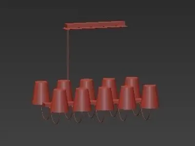 Imperial Chandelier 10 Loft Concept 3D model