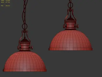 Hanging lamp 4 in 1 - LOFT HOUSE P-194 P-195 P-196 P-197 3D model