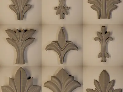 Ornament 3D Model-vol8 3D Model Pack