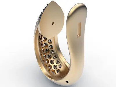 Earrings Edge 3D print model