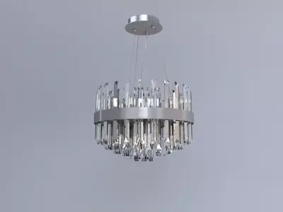 Decorative Crystal Chandelier Lamp TRN45 3D model