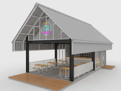 Cafe Modern 7 3D model