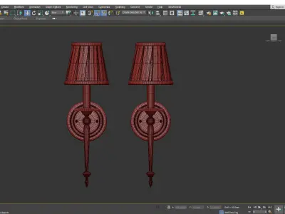 Jefferson Sconce Low-poly 3D model