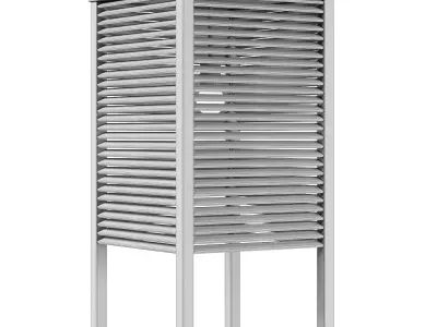 Ocean Cay Shutters Floor Lamp 3D model