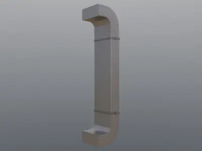 Street prop Vent 0003 Low-poly 3D model