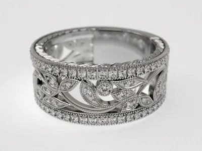 Bio wedding band 3D print model