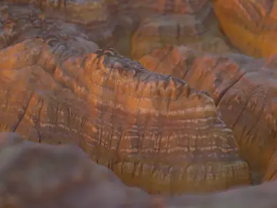 PBR Cinematic Canyon Landscape - Canyonized Low-poly 3D model