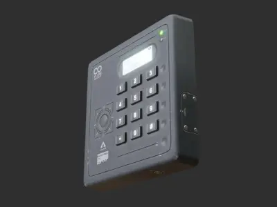 Electronic Door Lock Low-poly 3D model