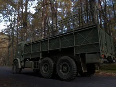 Old World War 2 Truck 3D model