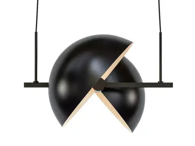 TRAPEZE pendant lamp - gold 3D model