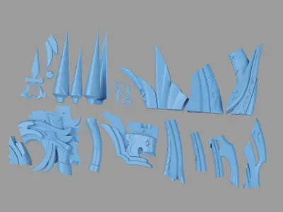 Genshin Impact - Amos Bow - 3d file -stl 3D print model