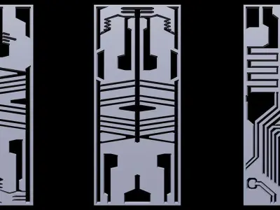 Sci-fi Panels Base Mesh Vol 1  Low-poly 3D model