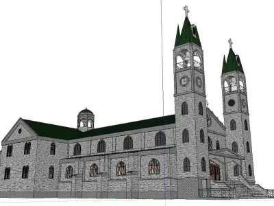 Architecture-Religion-God-Culture-Temple-076 church 3D model