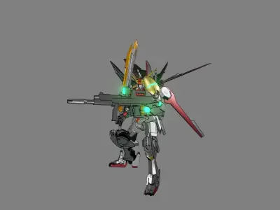 Attacker Gundam 24 3D model