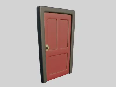 Cartoon Door 11b 3D model
