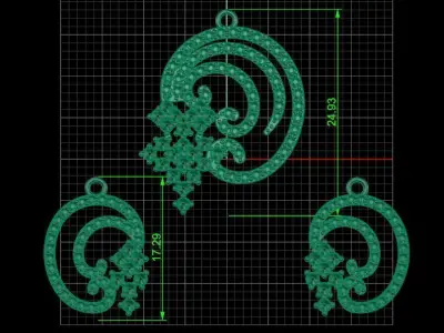 Half set 0014 3D print model