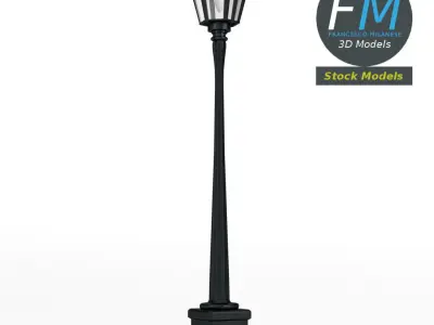 Garden lamp post 1 3D model