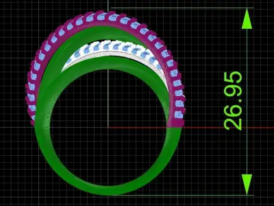 Crossover ring  3D print model
