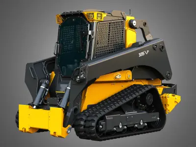 335 P-Tier Compact Track Loader with Forestry Package - Bucket 3D model