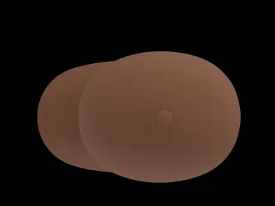 Brown Cap Free low-poly 3D model